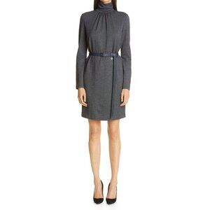 NWT MAXMARA Maniero Long Sleeve Wool Blend Jersey Dress Size 12